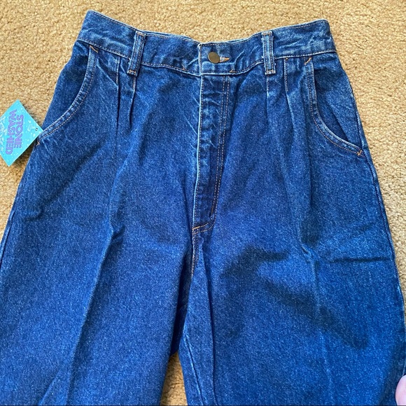 Rare TOUR de FRANCE Vintage JEANS High Waist Stone Washed Baggy New Tags 12 Tall - Picture 8 of 8